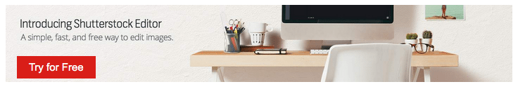 Stock image editing in Shutterstock Editor